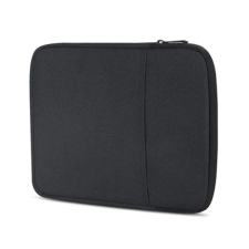 OEM Tok fekvő. szövet (univerzális. ütésálló belső réteg. cipzáras. cseppálló. 10" méret) FEKETE tok és táska