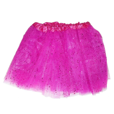 OEM Tüll szoknya Tütü sötét rózsaszín glitterrel 30 cm jelmez
