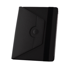 OEM Univerzális 10 colos tablet könyvtok, mappa tok, 360 fokban elfordítható, fekete tablet tok