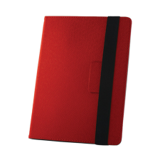 OEM Univerzális 10 colos tablet könyvtok, mappa tok, piros tablet tok