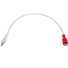 OEM USB 2.0 micro USB B (M) -&amp;gt, micro USB B (M), 0,3 m, fehér kábel és adapter