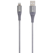 OEM USB Lightning Töltő/adat Szürke 1.2m SKCA0011A-MFI120CN kábel és adapter
