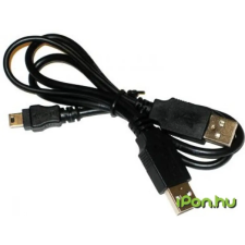 OEM USB Mini USB Töltő/adatkábel Fekete 60cm WENT93587 kábel és adapter