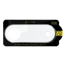 OEM Üvegfólia iPhone 17 Air - Kamera lencse védőkeret (átlátszó 3D) mobiltelefon kellék