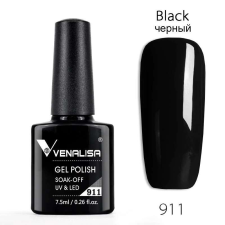 OEM Venalisa 911 Fekete Gél Lakk - 7,5 ml lakk zselé