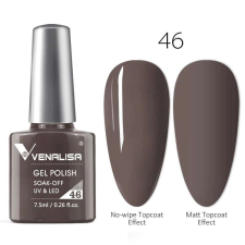 OEM Venalisa Gél lakk 46 - Sötétbarna - 7,5 ml lakk zselé