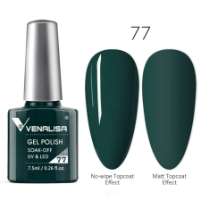 OEM Venalisa Gél lakk 77 - Mélyzöld - 7,5 ml lakk zselé