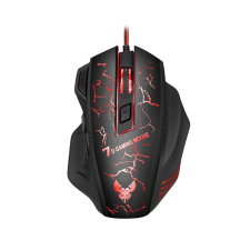 OEM Vezetékes Gamer Egér, 1200-4800dpi, RGB háttérvilágítás, fekete egér