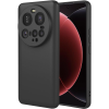 OEM Xiaomi 15 Ultra 5G szilikon tok, hátlaptok, telefon tok, velúr belsővel, matt, fekete, Silicon