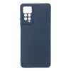 OEM Xiaomi Redmi Note 11 Pro 4G / 5G (Globál) / Note 12 Pro 4G szilikon tok, hátlaptok, telefon tok, velúr belsővel, matt, sötétkék, Silicon