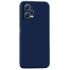 OEM Xiaomi Redmi Note 12 5G (Globál) / Poco X5 5G szilikon tok, hátlaptok, telefon tok, velúr belsővel, matt, kék, Silicone
