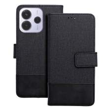 OEM Xiaomi Redmi Note 14 4G / LTE telefontok - Jeans - fekete ráhajtófüles könyvtok tok és táska