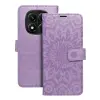 OEM Xiaomi Redmi Note 15 Pro Plus 5G könyvtok, fliptok, telefon tok, mágneszáras, bankkártyatartós, mandala mintás, lila, Forcell Mezzo