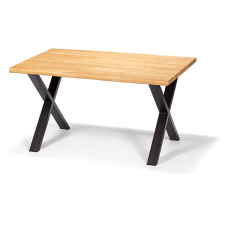 OFdegross Étkezőasztal SOFIA, tömör tölgyfa, 140 x 95 cm, láb ETARA X bútor