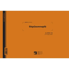 OfficeFox Gépüzemnapló 25x3 lapos tömb A/4 fekvő nyomtatvány