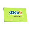 OfficeFox Öntapadó jegyzettömb STICK'N 76x127mm neon zöld 100 lap