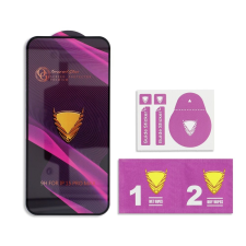 OG Premium Glass üvegfólia fekete szegéllyel - Xiaomi Redmi Note 13 4G tok és táska