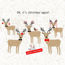 Oh.Christmas again! papírszalvéta 33x33cm,20db-os asztalterítő és szalvéta
