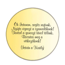  Oh Istenem segíts rajtunk kitűző kitűző