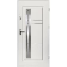 OK DOORS APOLLO HOMOKFÚVOTT ACÉL BEJÁRATI KÜLTÉRI AJTÓ, JOBBOS FEHÉR SZÍNBEN nyílászáró