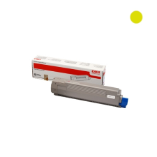 Oki C801/821 sárga toner 7,3K No. 44643001 (eredeti) nyomtatópatron & toner