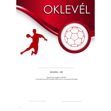  Oklevél kézilabdás ajándéktárgy