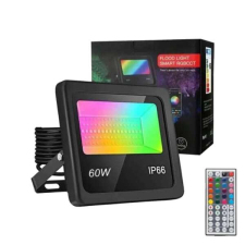Okos RGB LED Reflektor Kültéri, applikációval és távirányítóval IP66 - 60 W kültéri világítás