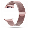  Okosóra szíj - Apple Watch 2 / 3 / 4 / 5 / 6 / 7 / 8 / 9 / SE (38/40/41 mm) - mágneses rose gold fémszíj