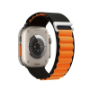  Okosóra szíj - Apple Watch 38 / 40 / 41 mm - fekete/narancs szövet szíj