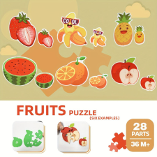 Oktató Puzzle Játékkészlete Tárolódobozzal puzzle, kirakós