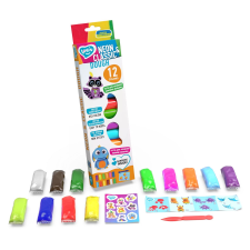 Okto Lovin Gyurma szett 12 x 15g - Neon és klasszikus színek (41182) kreatív és készségfejlesztő