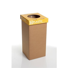 ÖKUKA Szelektív hulladékgyűjtő, újrahasznosított, angol felirat, 20 l, RECOBIN "Mini", sárga szemetes