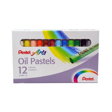 Olajpasztell kréta PENTEL 12db-os készlet pasztellkréta