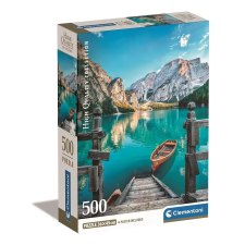  Olaszország Braies Lake 500 db-os Compact puzzle Clementoni puzzle, kirakós