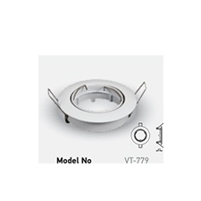  - Olcsó slim design spot lámpatest (kör), billenthető, fehér világítás