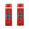 Old Spice Captain 3 az 1-ben tusfürdő és sampon férfiaknak (2x400 ml)