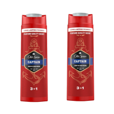 Old Spice Captain 3 az 1-ben tusfürdő és sampon férfiaknak (2x400 ml) sampon
