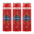 Old Spice Captain 3 az 1-ben tusfürdő és sampon férfiaknak (3x400 ml)