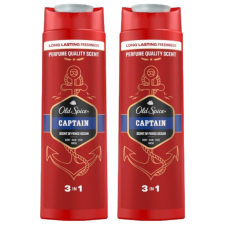 Old Spice Captain 3in1 férfi Tusfürdő 2x400ml tusfürdők