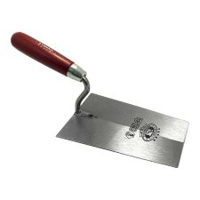 Oleknik simító, rozsdamentes acél, 180 mm, piros kőműves és burkoló szerszám