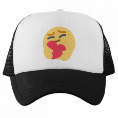  Ölelés Emoji - Trucker Hálós Baseball Sapka