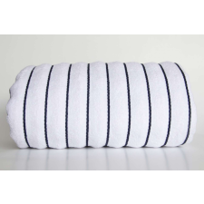 OLIMA OL2000 csúcsminőségű strandtörölköző keskeny csíkokkal Olima, White/Navy-90X180 lakástextília