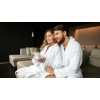 OLIMA OL3300 unisex pamut fürdőköntös Olima, White-M/L