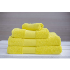 OLIMA OL450 klasszikus pamut fürdőtörölköző Olima, Yellow-70X140 lakástextília