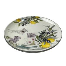 Olivabogyós kerámia kistányér - 20,5 cm - Home Sweet Oliva tányér és evőeszköz