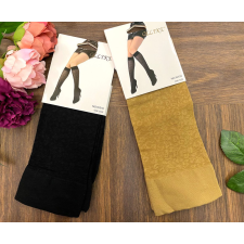 Ollike leopárd mintás Térdfix elasztikus fényes rugalmas női zokni