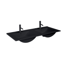 Oltens Vernal mosdótál 120x46 cm négyszögletes fekete 41209300 fürdőkellék