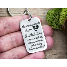  Olyan Munkatársa lenne acél medálos kulcstartó ajándéktárgy