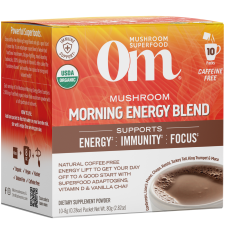 Om Mushrooms Mushroom Morning Energy, reggeli energia gyógygomba keverék 10 db, Om Mushrooms gyógyhatású készítmény