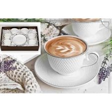 Omena porceláncsésze+alj,250ml,6 személyes,dobozban bögrék, csészék